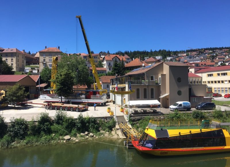 départ du Solely du chantier naval franco suisse