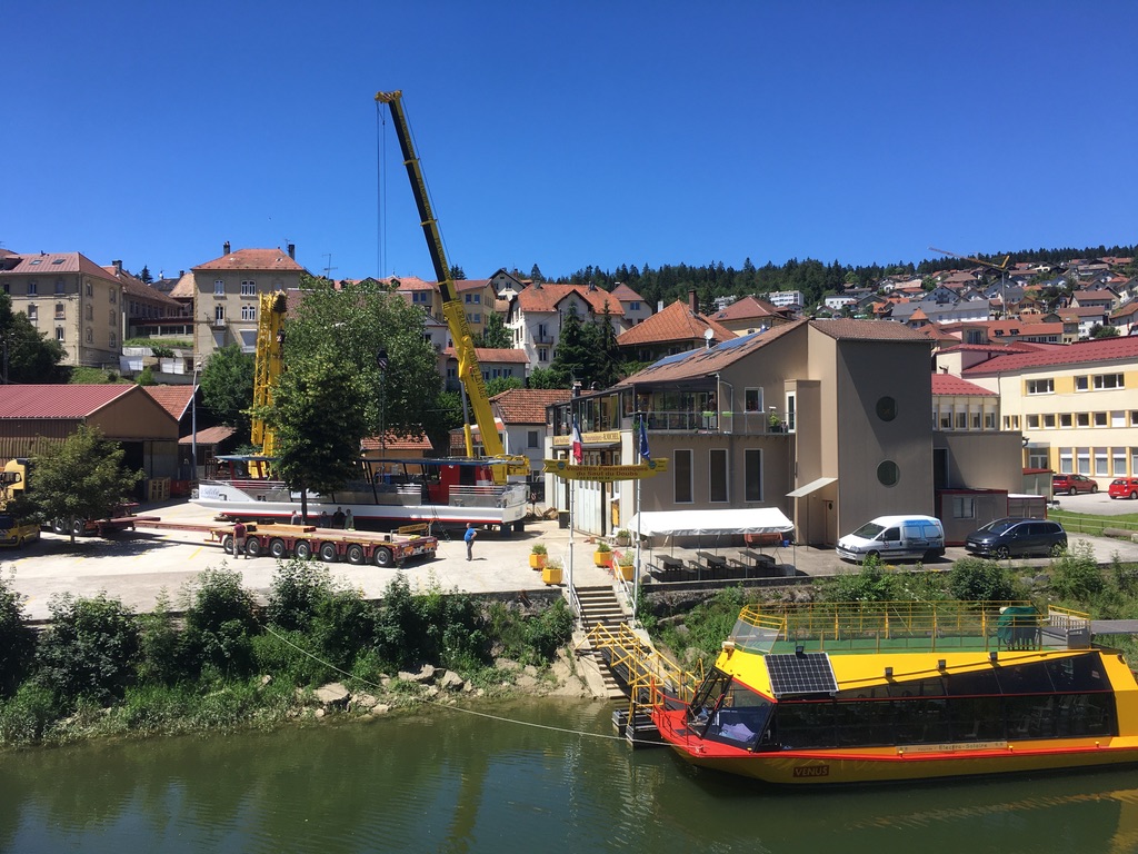 départ du Solely du chantier naval franco suisse