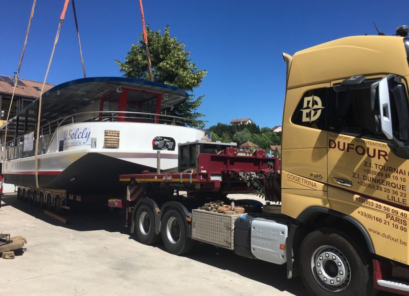 départ du Solely du chantier naval franco suisse