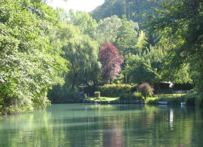 navigation sur le Canal de Savières, virage des Castors
