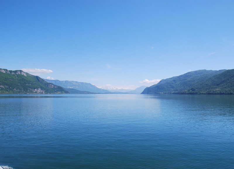 Magnifique panorama à l'arrivée sur le Lac du Bourget