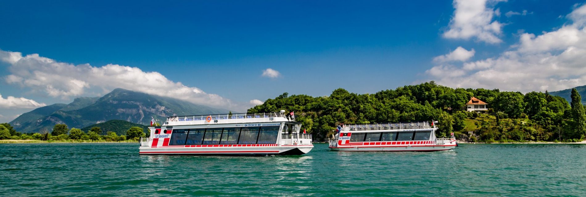 bateaux sur le lac du Bourget