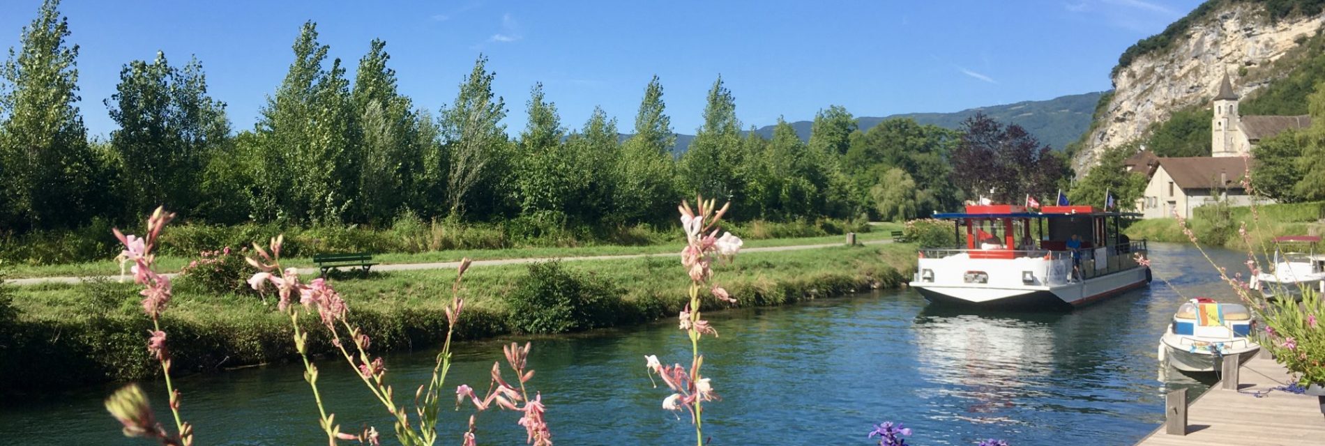 Le Solely arrive de sa balade à Chanaz